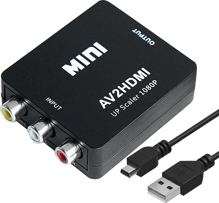Produktbild Ideoon AV zu HDMI Adapter, 1080p Full HD