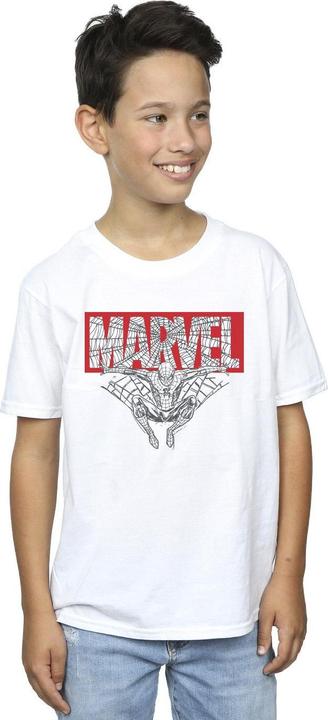 Actual product image Boys Spider Man Logo Red T-Shirt (140, 146)