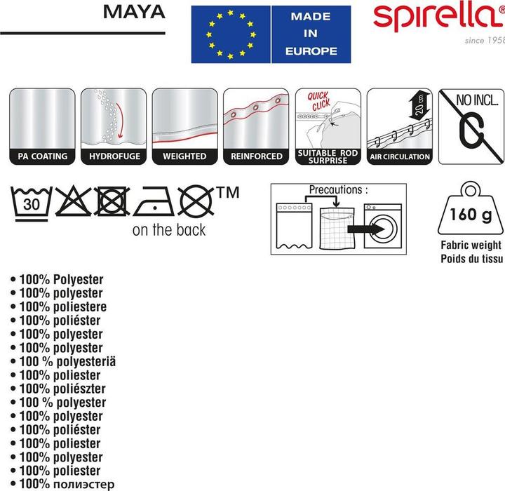 Produktbild spirella Maya (240 x 180 cm)