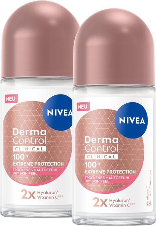 Image du produit NIVEA Derma Control Clinical Ultra Dry Touch roll-on DUO (Roll-on, 50 ml)