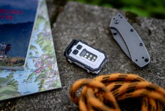 Actual product image Newell EDC Nyks Solid LED-Taschenlampe – weiss (5.70 cm)