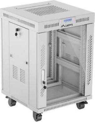 Produktbild Lanberg rack cabinet 15U 600x600 glass (10.86 HE, 19 Zoll Rack)