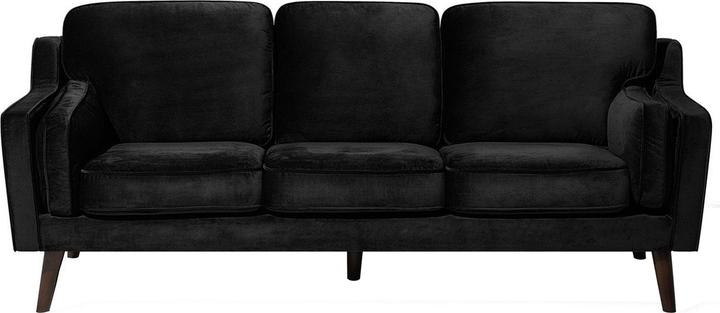 Produktbild Beliani LOKKA 3-Sitzer-Schwarz aus Samt (3-Sitzer)