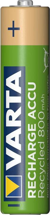 Actual product image Varta Recharge Accu Recycled (4 pcs., AAA, 800 mAh)