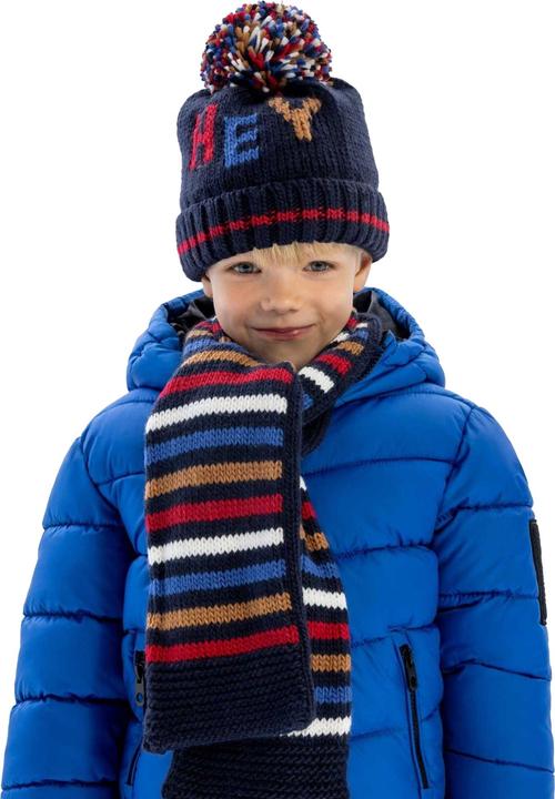 Image du produit Minoti - Ensemble écharpe et bonnet motif/style à rayures - Garçon