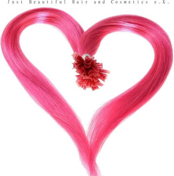 Actual product image Hair2heart Bonding Extensions Smooth 50 cm 60 Platinum Blonde Keratin Hair Extension Bonding (60 Platinum Blonde, 50 cm)