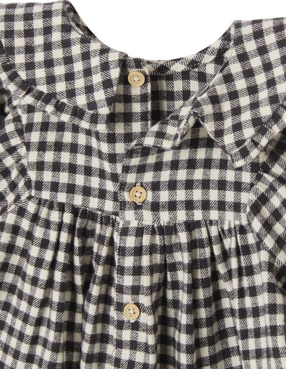 Actual product image Vertbaudet Mädchen Baby-Set: Kariertes Kleid, Weste & Haarband (92)