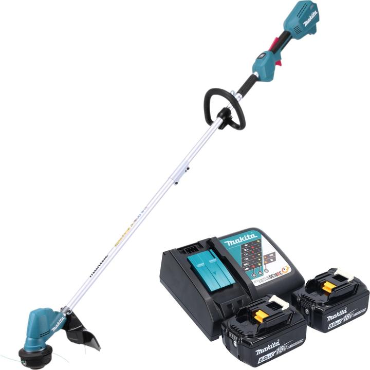 Produktbild Makita DUR 192 LRG Akku Rasentrimmer 18 V 300 mm Brushless + 2x Akku 6,0 Ah + Ladegerät (Trimmfaden)