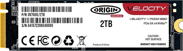 Produktbild Origin Storage VELOCITY V7000 2TB PCIE 4.0 NVME M.2 SSD (2000 GB, M.2)