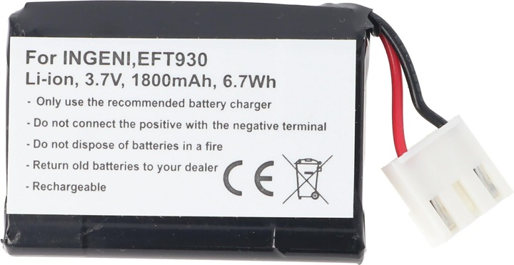 Actual product image Sagem Battery Monetel EFT930, EFT930B, EFT930G (1 pcs., Device specific, 1800 mAh, Battery + charger)