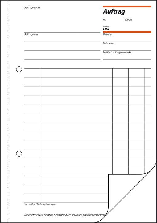 Actual product image Sigel Order Form Book AU525 (50x)