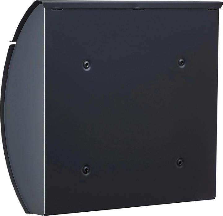 Produktbild Burg Wächter Briefkasten Stahl verzinkt BxHxT 335/360/127 mm Modena 857 anthrazit mit Klappe + Öffnu