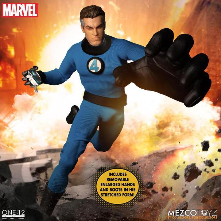 Image du produit Mezco Toys Marvel figurines 1/12 Fantastic Four Deluxe Steel Box Set 16 cm