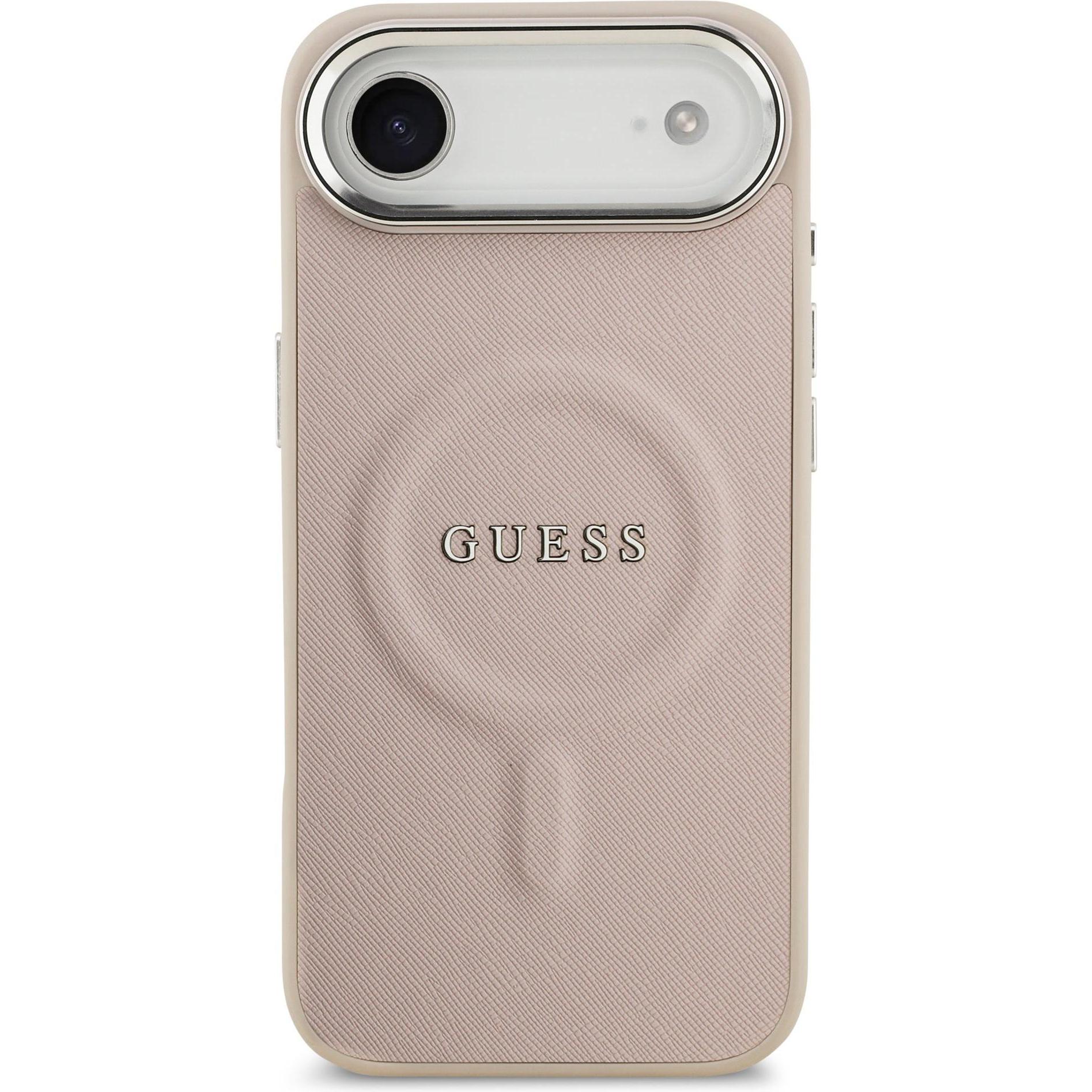Guess Back panel cover Apple iPhone 17 Air PU Saffiano MagSafe Case Pink (Apple iPhone 17 Pro), Cover smartphone, Pink
