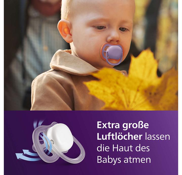 Actual product image Philips Avent Pacifier SCF349/48 ultra air (2x)