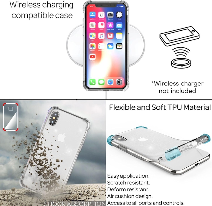 Produktbild Nalia Glitzer Hülle (Apple iPhone XS Max)