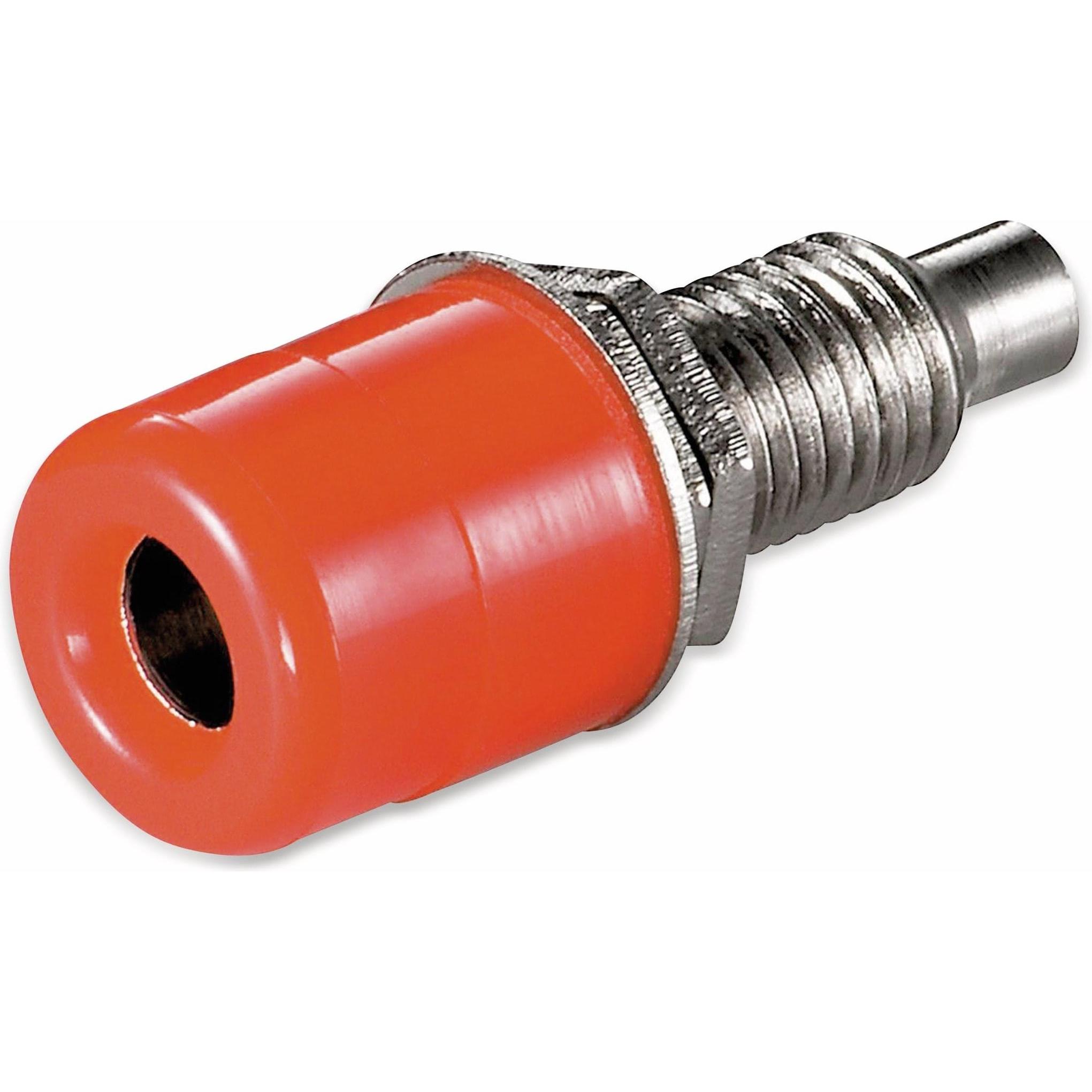 10x Goobay Bananenbuchse mit Gewinde, Audio Stecker, Rot