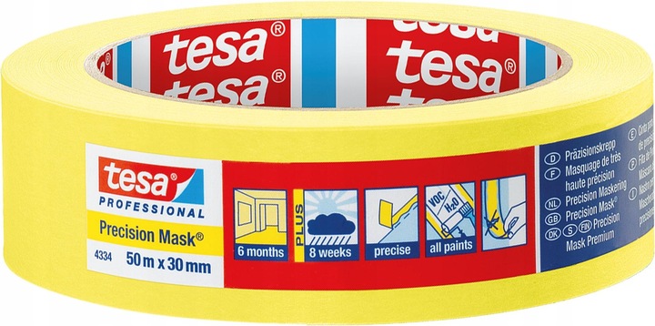 Produktbild tesa Malerei Tape 50m x 30 mm Gelb (30 mm)