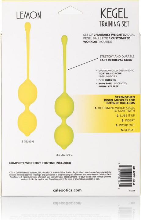 Produktbild CalExotics Kegel Training Set Lemon