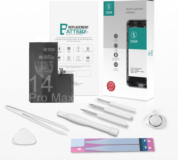 Produktbild SIGN Complete Battery Replacement Kit - iPhone 14 Pro Max