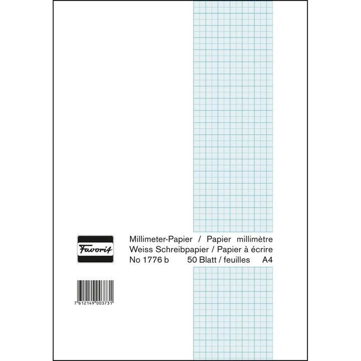 Immagine prodotto Favorit Blocco di carta grafica (21 x 29,7 cm, Quadretti, Copertina morbida)