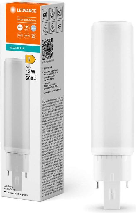 Immagine prodotto Ledvance Lampada compatta a LED (G24q-1, 6 W, 660 lm, 1 x, E)
