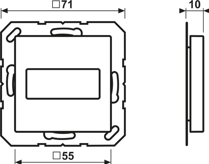 Actual product image JUNG Insert D-Sub 1f A bg glz Klemmbef without A594-1915CH