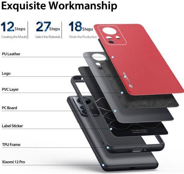 Image du produit Dux Ducis Couverture rigide de la série Fino (Xiaomi 12 Pro)
