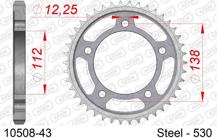 Image du produit Afam 530 43 dents (43)