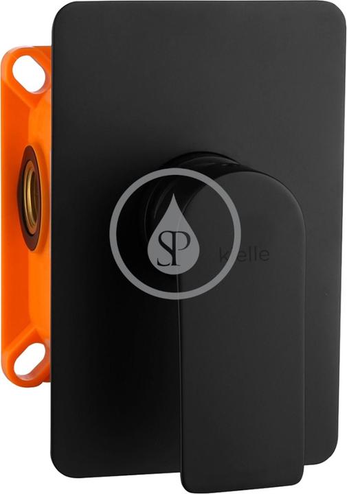 Kielle vega - inbouwkraan voor 1 uitgang, met inbouwdeel, mat zwart