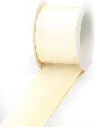 Image du produit Pattberg Ruban cadeau Lyon 40mmx2m blanc, ruban de soie