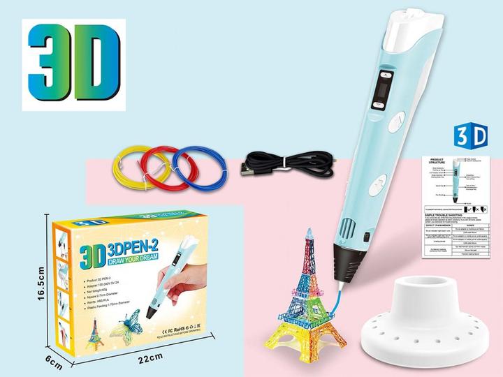 Produktbild MADE 3D-Stift + Filament x3 Mix (247 g, Mehrfarbig)