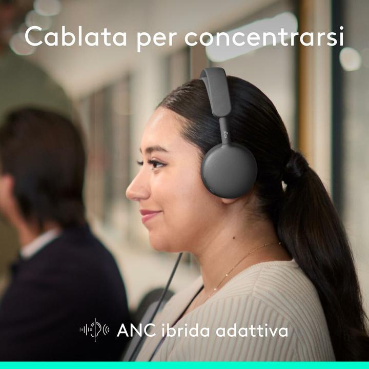 Produktbild Logitech Kabellos, Graphit (Kabelgebunden, Kabellos, USB-C, Microsoft Teams)