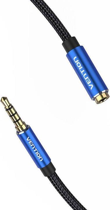 Image du produit Vention TRRS 3.5mm mâle vers 3.5mm femelle Extender audio 5m BHCLJ Bleu (5 m, Jack 3,5 mm (AUX))