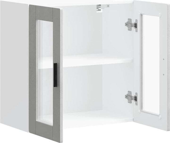 Immagine prodotto VidaXL Parete attrezzata per cucina con anta in vetro Porto concrete grey Parete attrezzata per cucina (60 x 31 x 60 cm)
