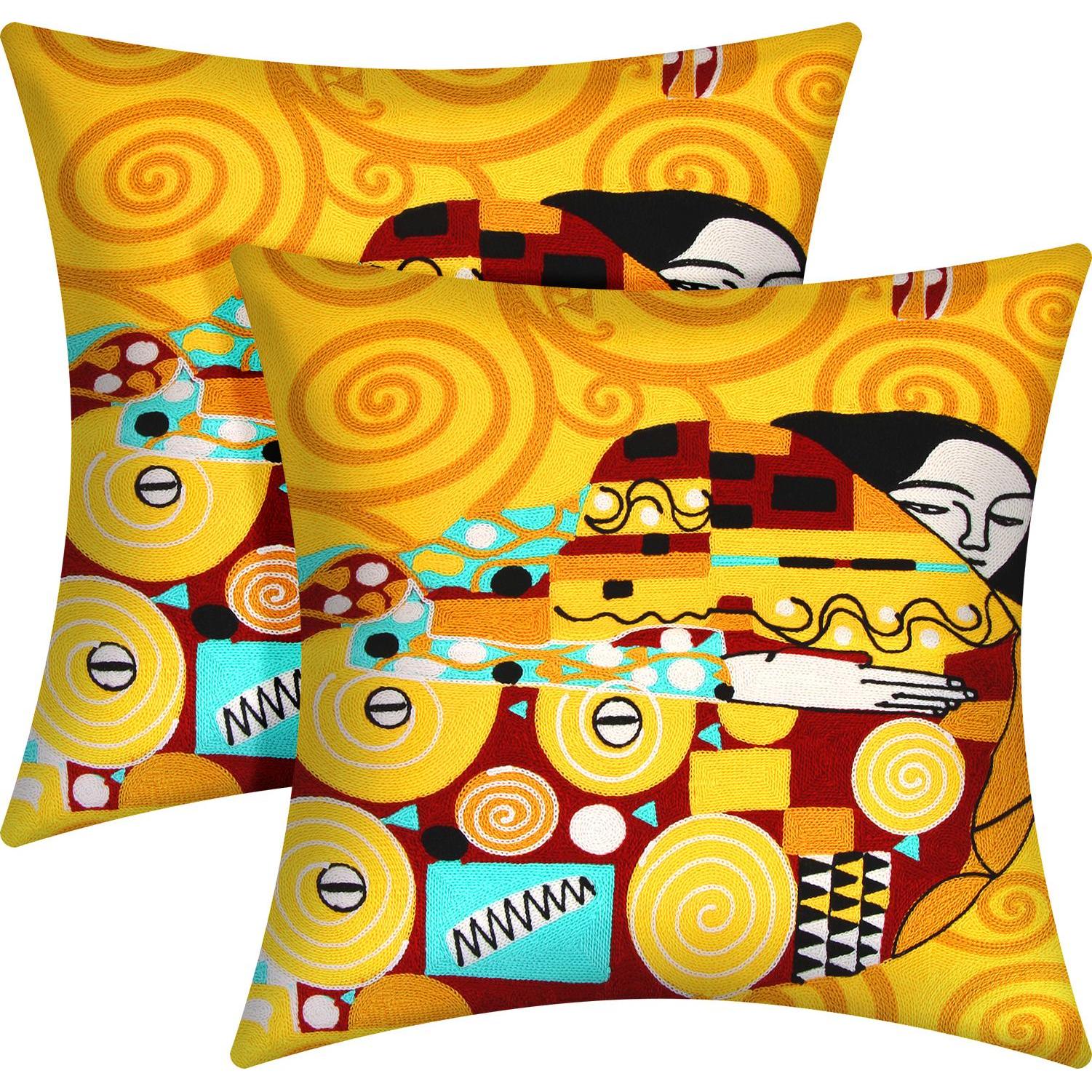 Thumbnail - Avizar, Dekokissen, 2 Stk. Kissenbezüge Art Sonara (45 x 45 cm)