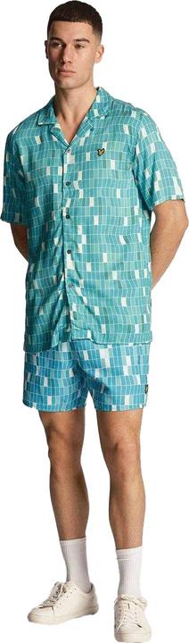 Actual product image Lyle and Scott Mens Pool Print Shirt (L)