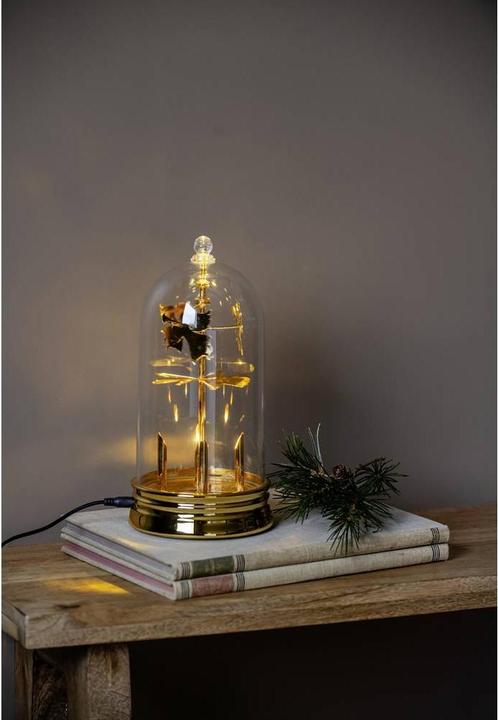 Produktbild Konstsmide LED Dekoration Engelspiel, gold, Glocke aus Kunststoff,batteriebetrieben, 6- Stunden-Timer