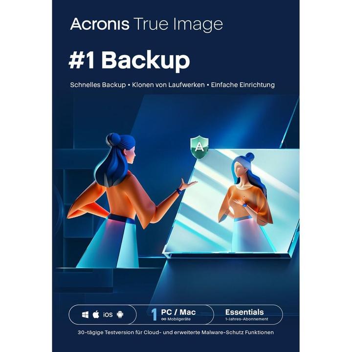 Produktbild Acronis Cyber Protect Home Office Essentials ESD, Subscr. 1y, 1 PC (1 User, 12 Monate)