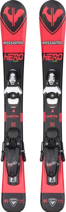 Actual product image Rossignol HERO Pro Team Kinderski + LOOK 4 Gw Black Bulk-Bindungen (70 cm)