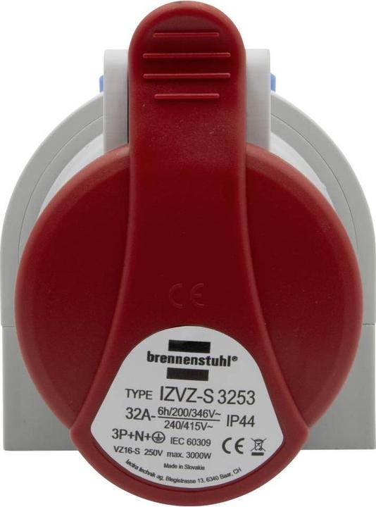 Immagine prodotto Brennenstuhl Presa a muro combinata con presa CEE 400V/32A e contatto di protezione tipo F IP44
