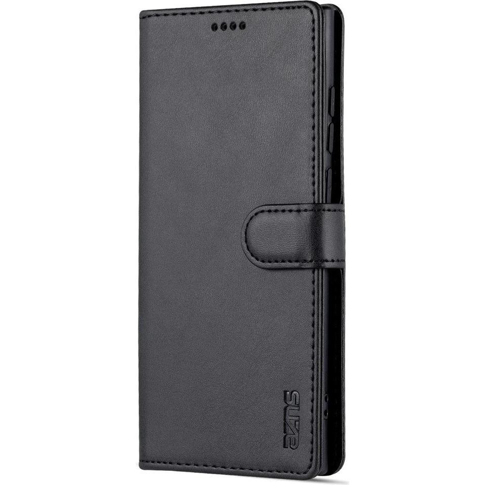 Thumbnail - Cover-Discount Leder Etui (Samsung Galaxy S22 Ultra), Smartphone Hülle, Schwarz