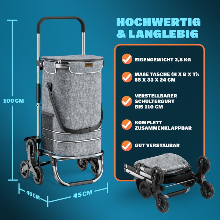 Produktbild Monzana 2in1 Einkaufstrolley
