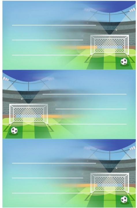 Actual product image Herlitz Book labels Fuáball, 76 x 35 mm