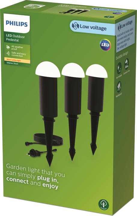 Immagine prodotto Philips Edwina 3er-Set Niedervolt (IP44)