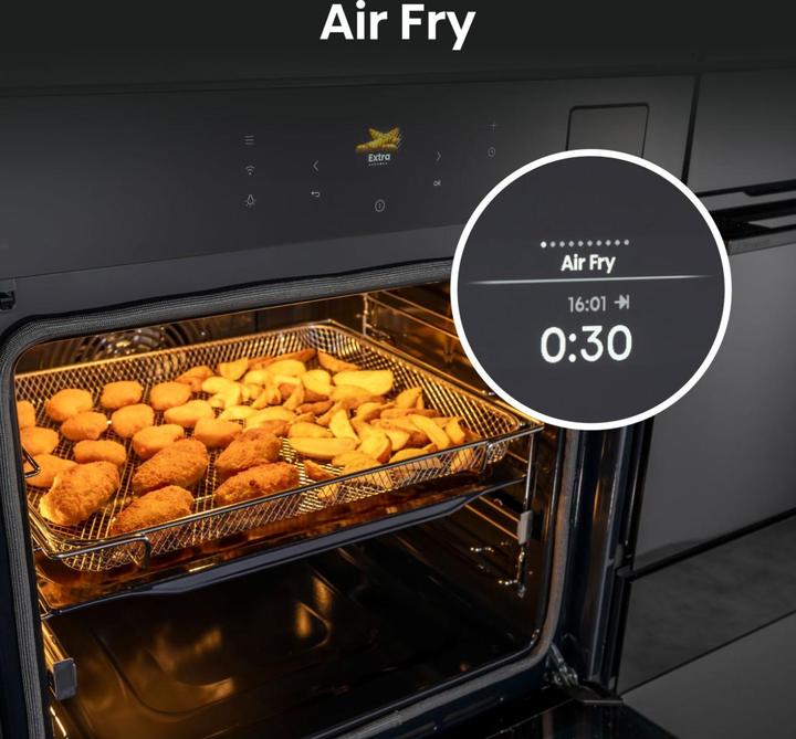 Actual product image Hisense Dampfbackofen BlackGlass HI8 BFS 615S8B Glasfront schwarz