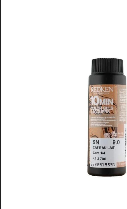 Actual product image Redken Colour Gels Lacquers 10 Minute Hair Color 9N Cafe Au Lait 60ml (9N Cafe Au Lait)