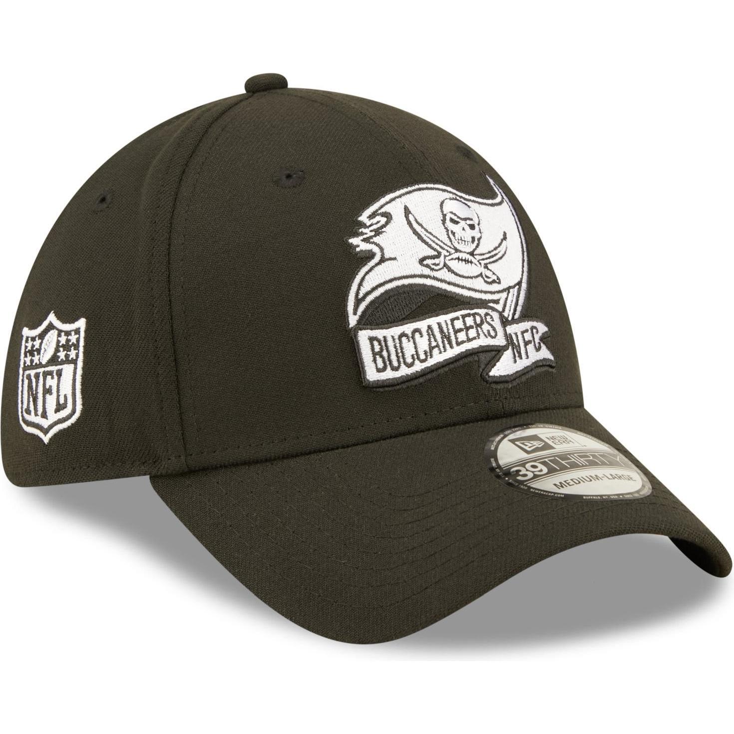 Thumbnail - New Era, Herren, Cap, 39Thirty Cap - SIDELINE 2022 Tampa Bay Buccaneers -, Schwarz, (M)