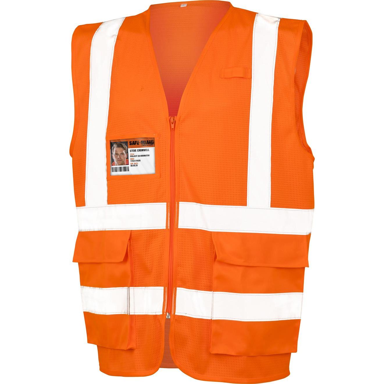 Regatta, Warnweste + Warnshirt, Sicherheitsweste aus Netzstoff (L)