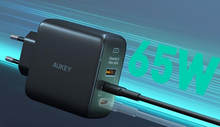 Image du produit Aukey OmniaMix II (65 W, 3 ports)